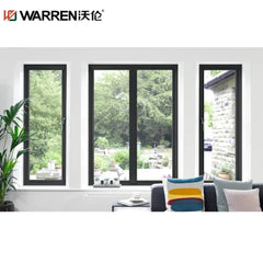 4x6 Picture Aluminium Double Glazing Black Double Hung Window Custom