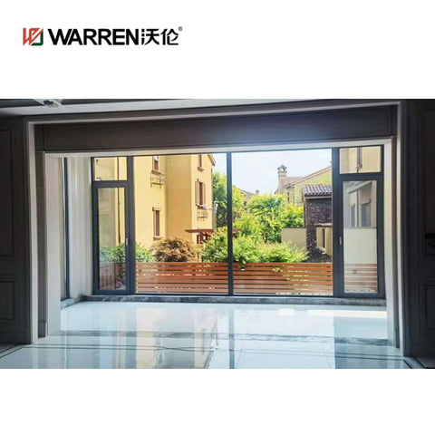 9 foot window customized good quality security big aluminium fixed casement sliding window