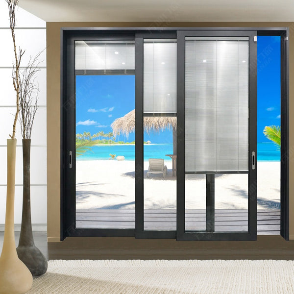 aluminum alloy tempered glass sliding doors and window  house