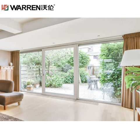 Warren 48 Inch Sliding Door Exterior Slide Kitchen Door Sliding Glass Door Automatic Blinds Aluminum