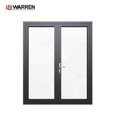 70 casement door with aluminium frame and customized hardware factory sale