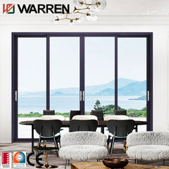 Patio doors sliding glass aluminum balcony sliding 70mm shower fold door