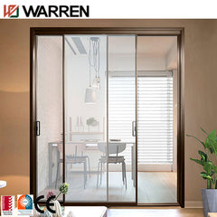 Cast aluminum security front entry sliding doors for house glass sliding door