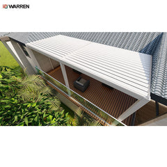 Warren luxury modern automatic louver roof electric aluminum big garden pergola outdoor