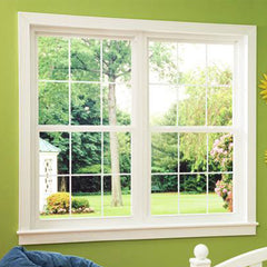 WDMA Cottage Style Double Glazing White Fixed Upvc Windows