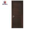 Latest Glass Wood Door Design Whole Glass Black Walnut Door Frame Custom Made Internal Swing Interior Doors on China WDMA