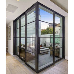 WDMA  Custom wrought iron double glass doors