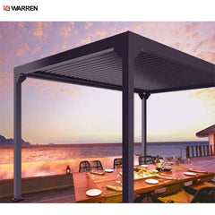 Warren motorized electric pergola glass aluminium outdoor