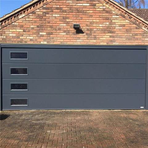 China WDMA Low price residential automatic glazed garage doors