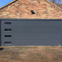 China WDMA Low price residential automatic glazed garage doors