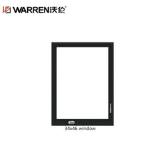 WDMA 35x59 Window Tempered Glass Casement Window Small Pane Aluminium Windows