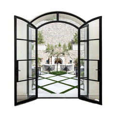 42*108 Aluminum patio glass french door with thick glass protection water Heat insulation