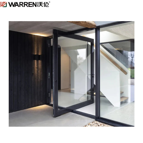 WDMA 32x79 Door Pivot Entry Door Price Double Pivot Door Front Glass Modern Aluminum