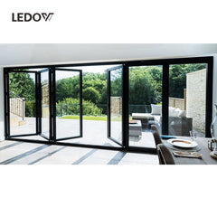 New exterior patio aluminium bifold glass accordion folding door