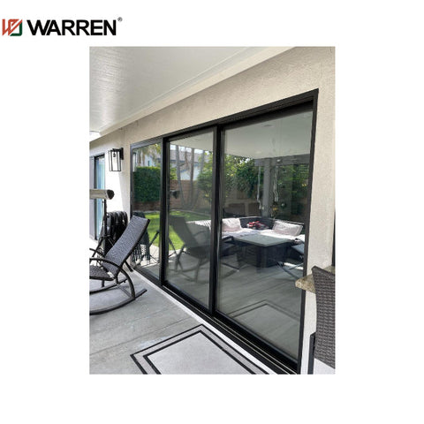 Slide design aluminum double tempered glass french door sliding door system