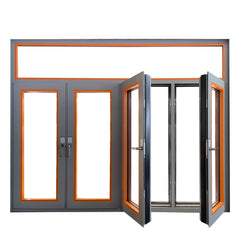 WDMA Cheap aluminum glass bifold passive window