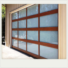 China WDMA Aluminum alloy material clear glass garage door