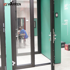 American Standard Soundproof Aluminum Doors Exterior French Door Used Aluminium Commercial Glass Door