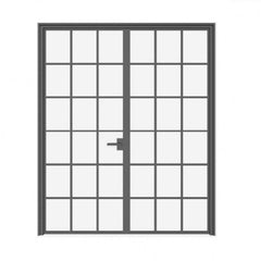 WDMA  Cheap iron single swings used exterior steel security doors for sale