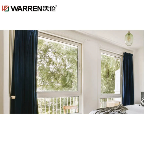 WDMA Window Casement Double Aluminum Glass Casement Window With Picture Window Insulated