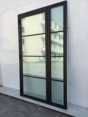 WDMA  OEM Home Energy Saving Insulated Steel Low E Glass Swing Windows and Doors Modern Exterior Steel Glass Door