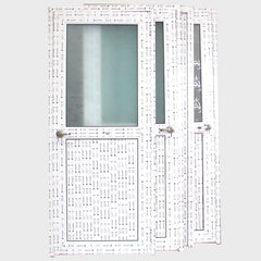 high quality interior swinging double pvc doors double swing door tempered glass bathroom design upvc door and window on China WDMA