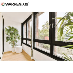 WDMA Exterior Storm Windows For Casement Windows Agate Grey Flush Casement Windows Aluminum