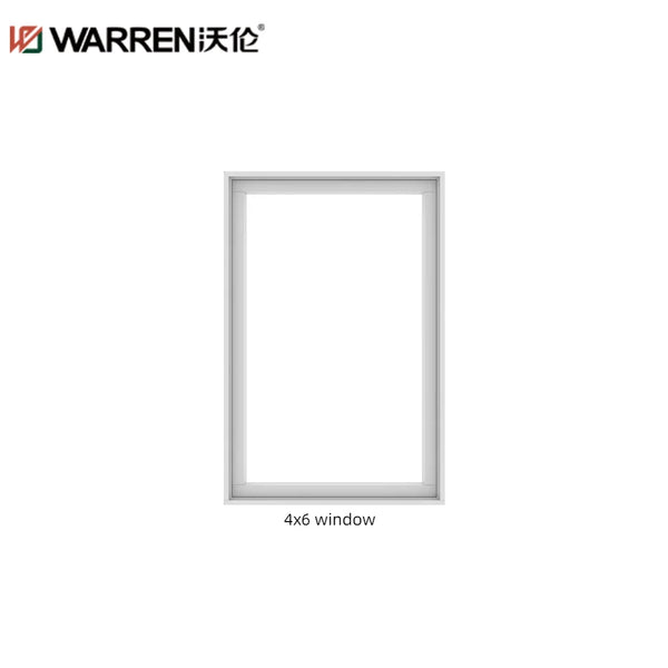 4x6 Picture Aluminium Double Glazing Black Double Hung Window Custom