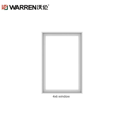 4x6 Picture Aluminium Double Glazing Black Double Hung Window Custom