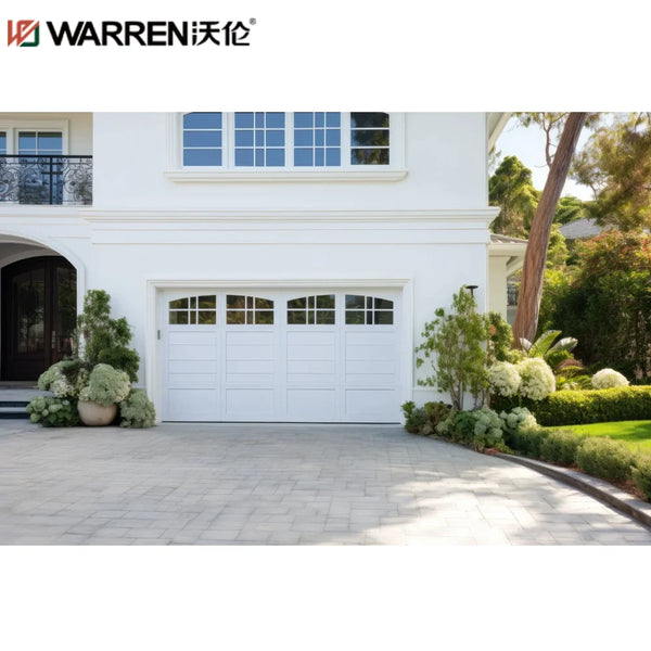 Warren Garage Doors 16'x8' Double Car Garage Door Small Garage Door For Homes Glass Aluminum