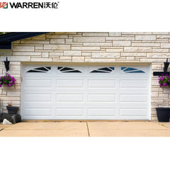 Warren 18x14 Black Single Garage Door Automatic Roll Up Garage Door Glass Panel Garage Door Cost