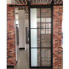 WDMA Hot sale Steel insulated sliding barn door with hardware Interior iron sliding Door