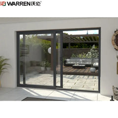 36x80 Sliding Aluminium Insulated Glass White Three Track Electric Door For Main Door