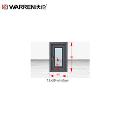 WDMA 18x30 Window Triple Pane Casement Windows Aluminum Simple Window Design