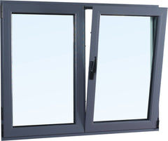 WDMA Hurricane Impact Resistance Laminated Glass Aluminum Tilt turn Windows