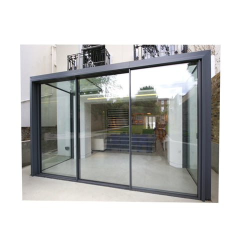 China Manufacturer Custom Residential  Patio Slimline Terrace Aluminum Sliding Door