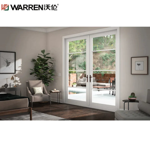 Warren 32 In French Door 6 Panel Doors - Interior Right Inswing Exterior Door French Double Patio Glass