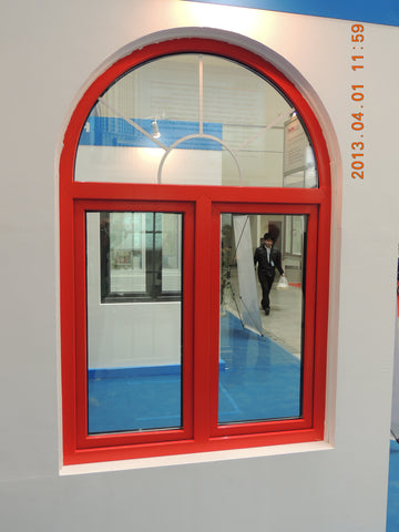 WDMA Mordern Design Aluminum Arched Frame Windows Glazed Glass Fixed Windows