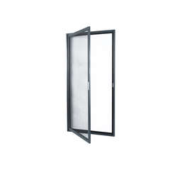 WDMA Thermal break aluminum frame glass built in screen double glazed casement window