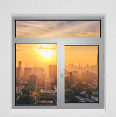 WDMA Aluminium tempered glass bifolding windows horizontal folding local window aluminium bifold window