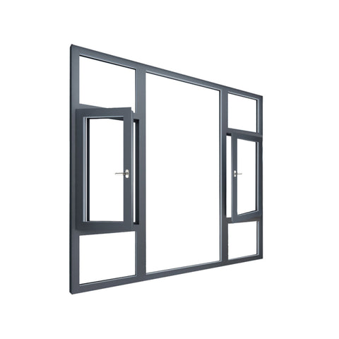 WDMA Glass Aluminum Bay Fixed Corner Windows Awning Casement Sliding Bifold