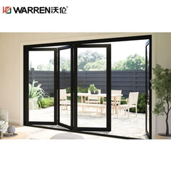 40x80 Bifold Aluminium Insulated Glass White Double Prehung Door Adjusting