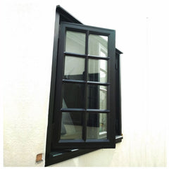 WDMA Modern Iron And Glass Entry Insulation Steel Doors With Low-e Glass