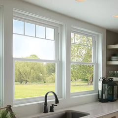 WDMA High Quality Double Hung Energy Vinyl Windows