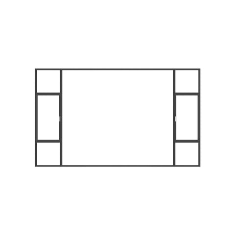 WDMA Frame Windows Aluminum Frame Insulated Glass Windows