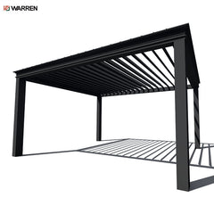 Warren retractable toit wall mounted outdoor adjustable louvered aluminum pergola