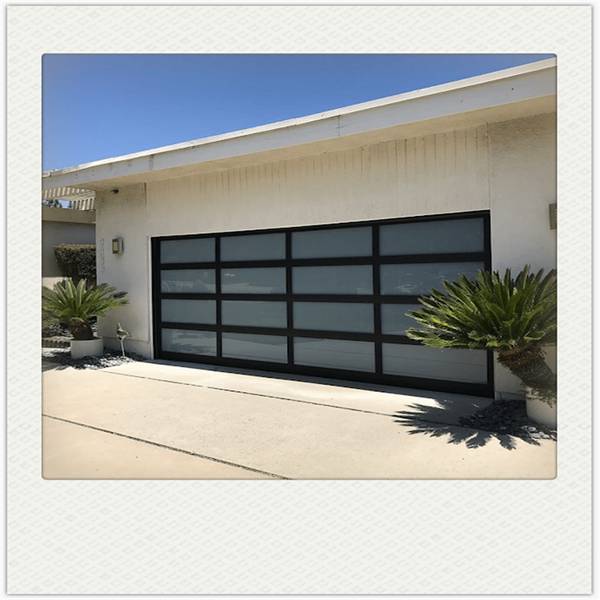 China WDMA Low price residential automatic benefit glass sectional garage door