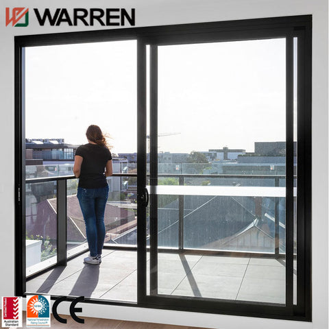 Slide doors interior aluminum swinging door window system glass sliding door