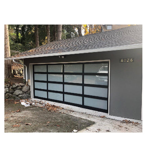 China WDMA Heat insulation cheap price aluminum and glass garage door