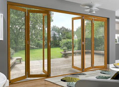 Hurricane impact folding door aluminium impact bi fold doors with SGP heavy safety glass for sunroom conservatory